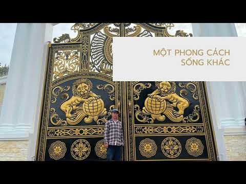 Cổng nhôm đúc hoàng gia 