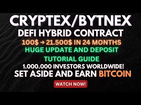 CRYPTEX / BYTNEX | HUGE UPDATE AND DEPOSIT TUTORIAL GUIDE
