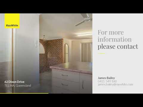 62 Dixon Drive, Telina, QLD 4680, 3 ਕਮਰੇ, 2 ਬਾਥਰੂਮ, House