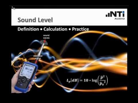 NTi Audio Webinar - Sound Level - Definition, Calculation, Practice