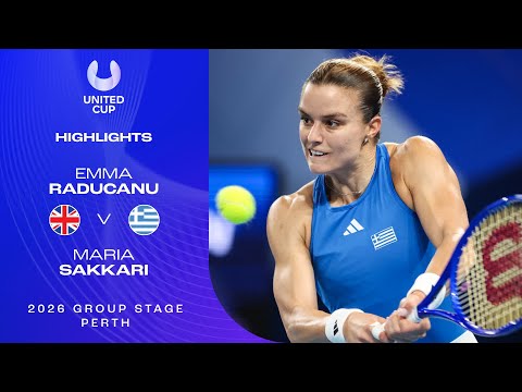 Emma Raducanu v Maria Sakkari Highlights | United Cup 2026 Group E