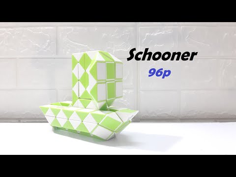 Magic Snake Puzzle or Xếp Hình Rắn 96 Pieces - Schooner