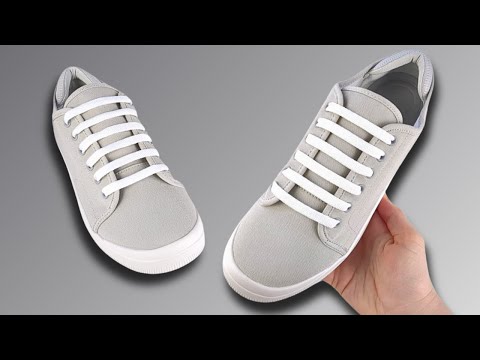 HOW TO BAR LACE SHOES (Sneakers Bar Lacing)