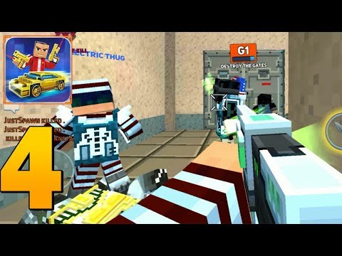 Block City Wars - Gameplay Walkthrough Part 4 - Cops & Robbers (IOS / ANDROID)