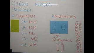 Aula de Linguagem e Matemática - 18/06