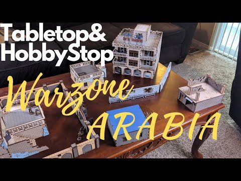 War Zone Arabia Tabletop Terrain Unboxing | Ultramodern by Black Site Studios | MDF Assembled