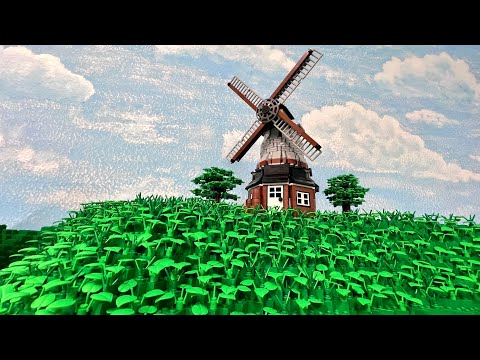 Windmühle - Bau einer Lego Stadt Teil 186.