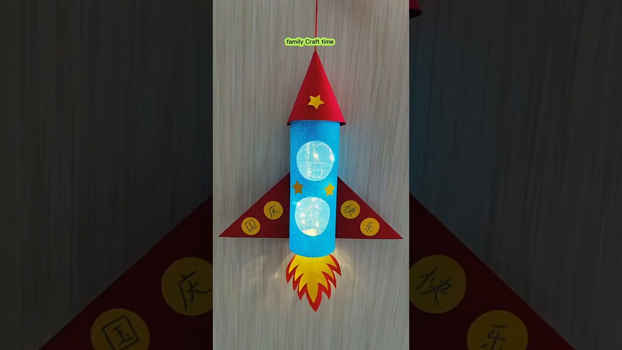 🚀 How to Make a Beautiful Little Rocket with a Beverage Bottle | DIY Rocket Craft for Kids 🚀
