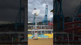 Allure of the Seas leaving Barcelona! #royalcaribbean #allureoftheseas #cruiseship #cruise