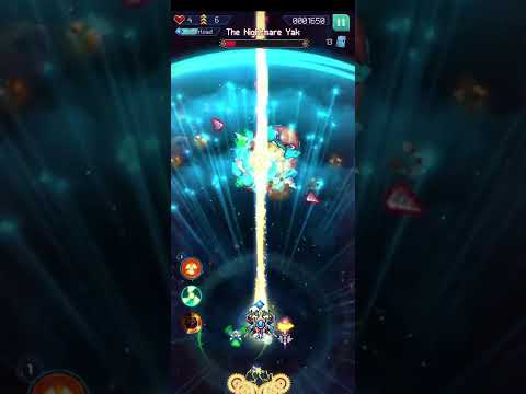 Galaxiga Boss Stage 100 - Nightmare Yark ( lv 1 - Egg) - No revive - Space shooter Game