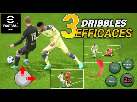 How to DRIBBLE on eFootball 2024 mobile | Dribbling on eFootball 2024 mobile (Tuto)