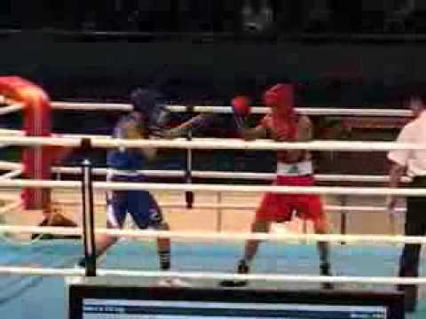 Zubachuk (UKR) - Watson (NZL). Day 3. Junior Boxing WCH-2013. Kiev