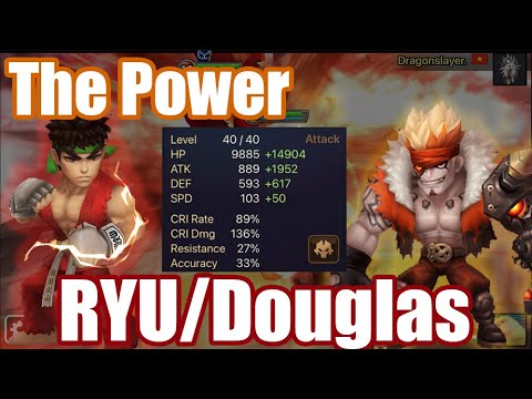 【Summoners War | Curry's RTA】The Power RYU/Douglas, he has so strong unique passive!