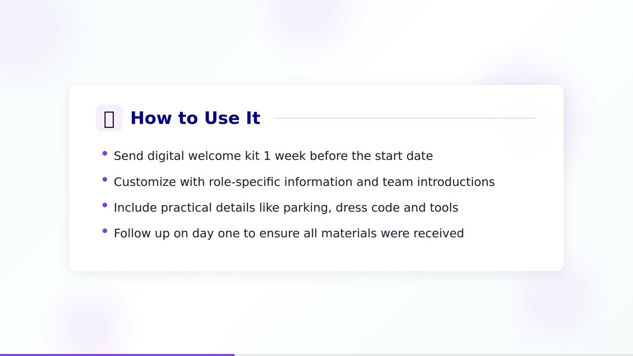 Welcome Kit Template Guide