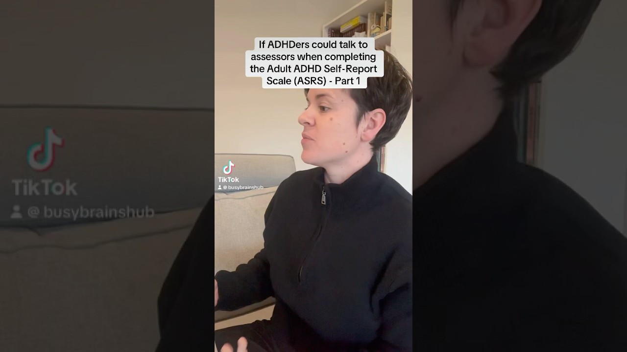 Completing the Adult ADHD Self-Report Scale ASRS - Part 1 #adhd #adhdtiktok #adhdcheck