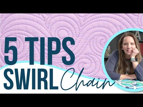 5 Tips for Machine Quilting the Swirl Chain Design with Angela Walters