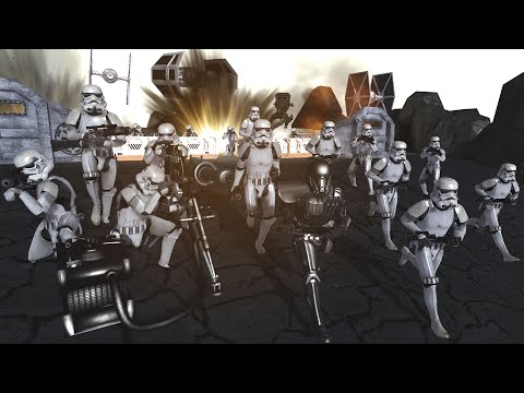 Can Imperial Stormtroopers Hold Sullust?! - Men of War: Star Wars Mod Battle Simulator