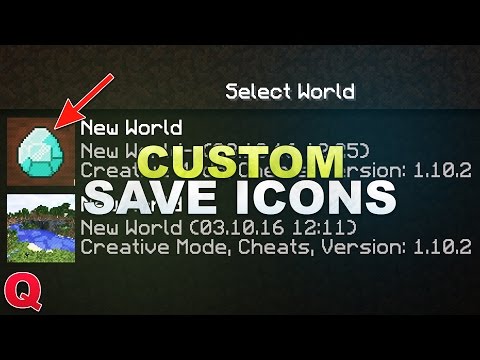 iOser100 - Minecraft - World Save Icons/Change Thumbnails - (Quick) Tutorial 1.17