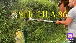 Stihl HLA 86 Akku  Teleskop Heckenschere. Beste Heckenschere? Stihl Extended lenght hedge trimmer