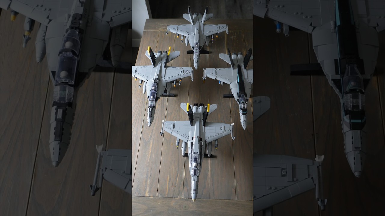 LEGO custom Military F-18 Hornets! #lego