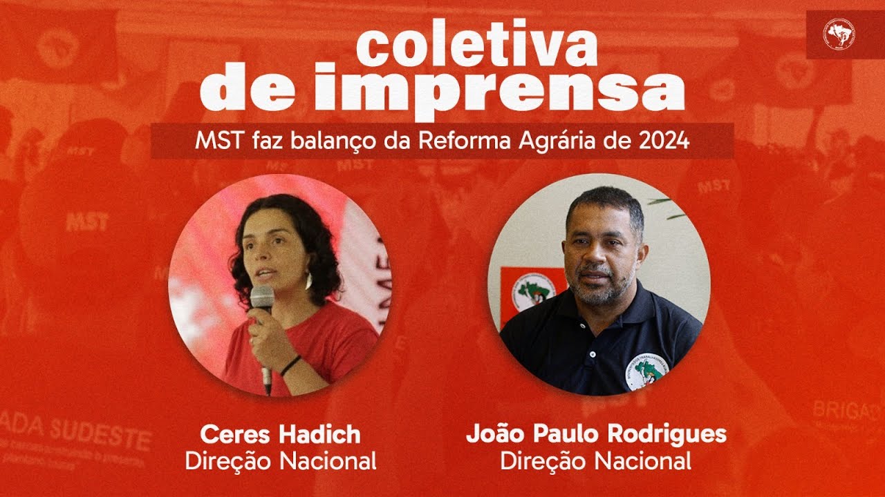 Coletiva de Imprensa | MST faz Balanço da Reforma Agrária em 2024