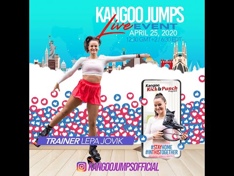 Kangoo Jumps® Live Event April 25, 2020 - Lepa Jovik Kangoo Kick & Punch™