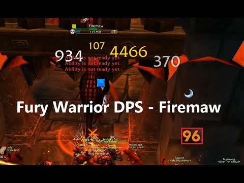 First Clean Firemaw Kill in Blackwing Lair - Fury Warrior DPS