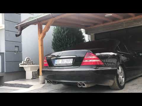 Mercedes S 500 L Cold Start W220 Exhaust Sound