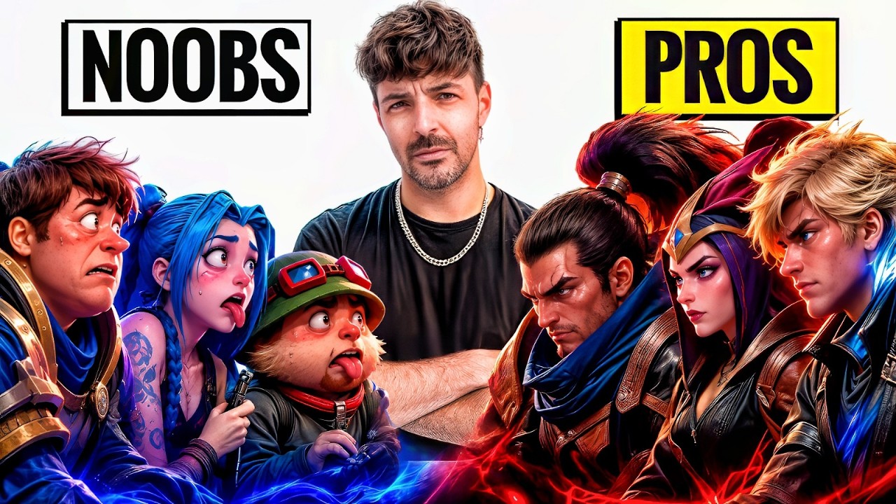5 PROS vs 5 NOOBS  ¿QUIÉN GANA?