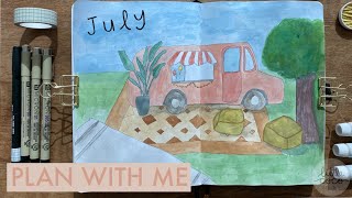 July 2020 Plan With Me | Little Coco Studio