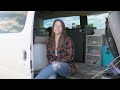 Self Converted Camper Van - Solo Female Traveling W/ Pets