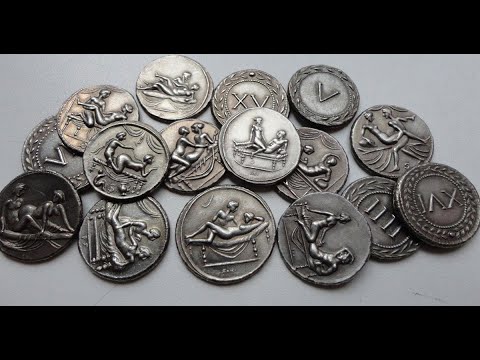 Gli Spintria: espliciti gettoni Romani usati per i pagamenti nei Lupanari dell'Impero