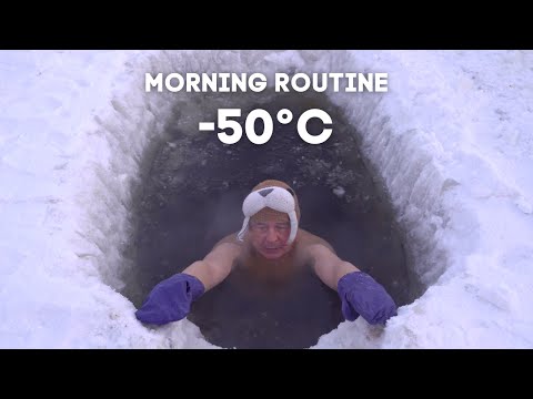 The Yakutian Morning Routine: Ice Bath (-50°C/-58°F)