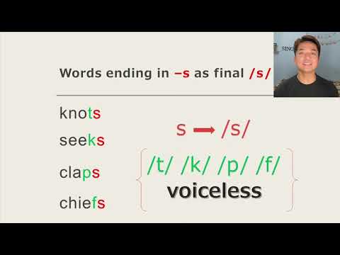 HOW TO PRONOUNCE WORDS CORRECTLY (ENDING IN -S /s/)