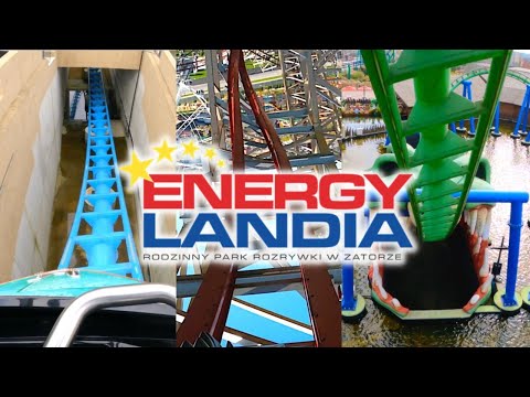ALL Energylandia Roller Coasters POV (4K)