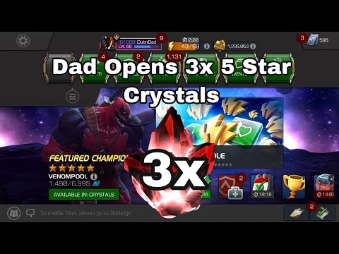 Dad Opens 3x 5 Star Crystals