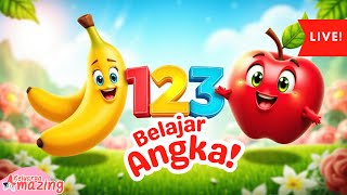 Download lagu 🎨 Animasi Anak: Belajar 123 & Nama Buah | Edukasi Anak TK & PAUD 🍌🍎 mp3