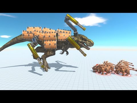 Trex vs all unit _ Animal Revolt Battle Simulator