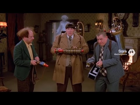 👻 "THE STOOGEBUSTERS" (1948) - 3 Stooges are Ghostbusters (AI Parody Mash Up)!