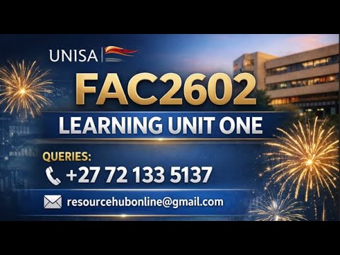 FAC2602 LEARNING UNIT ONE