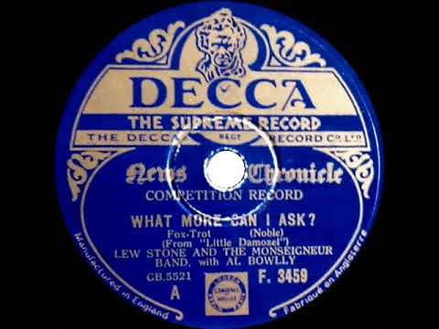 1933 Lew Stone - What More Can I Ask? (Al Bowlly, vocal)
