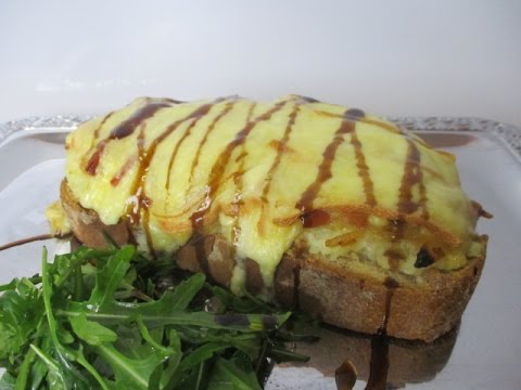 Recette de la tartine campagnarde - Tartine salée facile et délicieuse - tartine gratinée au fromage