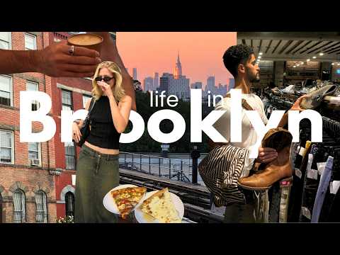 New York Vlog🗽✨ Exploring Brooklyn, Thrift Shopping & Pizza Dates..