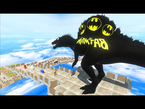 BATMAN SPINOSAURUS DEATH RUN | ARBS | Animal Revolt Battle Simulator