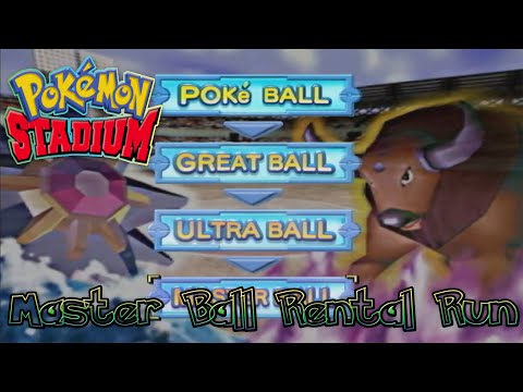 Pokemon Stadium 1 Poke Cup Master Ball Rental Run