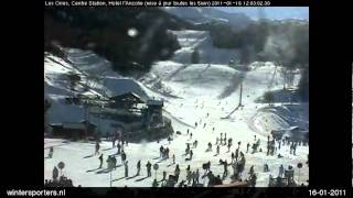 preview picture of video 'Les Orres webcam time lapse 2010-2011'
