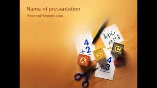 Addition PowerPoint Template by PoweredTemplate.com