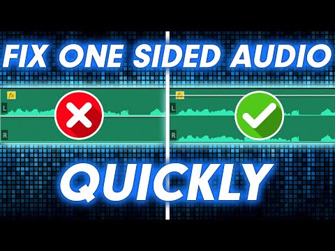 EASILY fix audio playing on only one side in Premiere Pro