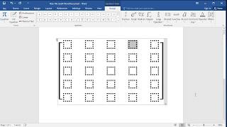 How to type larger size matrix 5 by 5 in Word