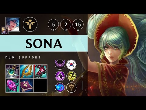 Sona Support vs Thresh - KR Master Patch 25.21